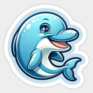 Cute dolphin Sticker